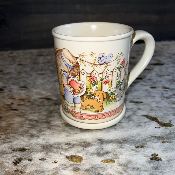 Country Kids 1990 Collectible Coffee Mug- Be my Valentine open see adorable pics - Picture 10 of 16